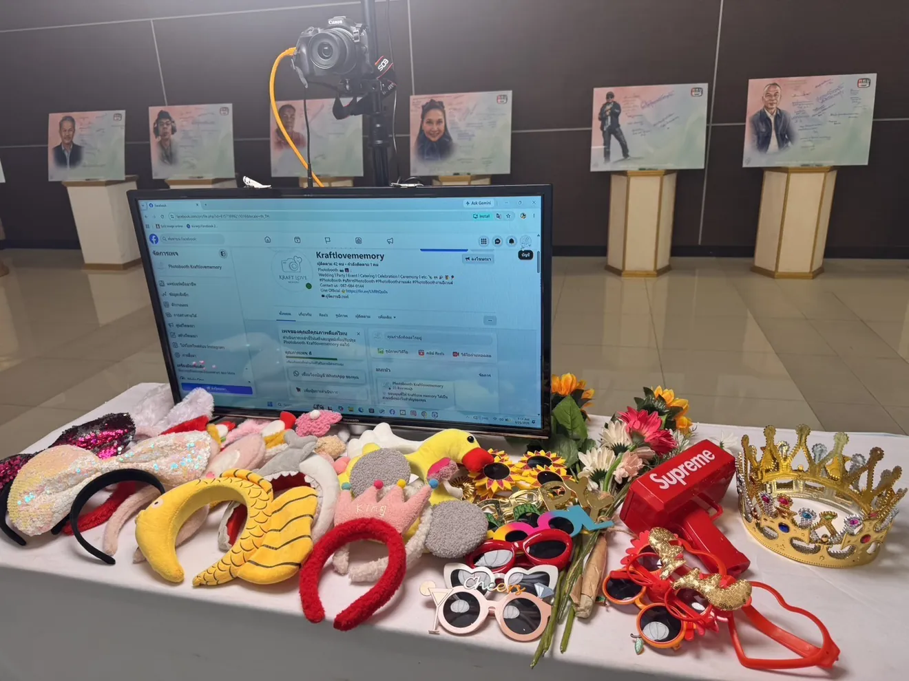 รับจัดบูธ งานแต่ง งานบวช และงานสังสรรค์ทั่วไป