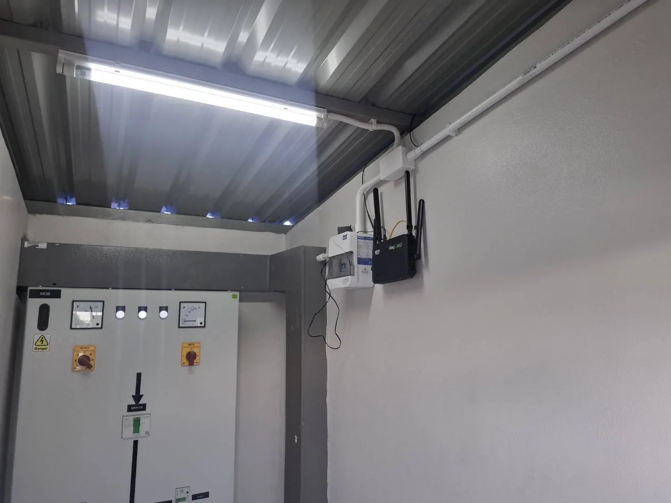 งานระบบไฟฟ้า กล้อง CCTV และ Fire Alarm